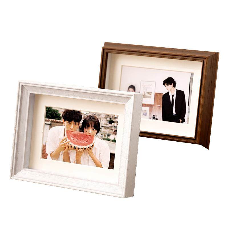实木相框空框中空摆台洗照片做6_7_8寸全家福结婚照画框挂墙定制,家居饰品,DIY亲子装饰画,淘宝优惠券,粉丝福利购,淘宝优惠卷