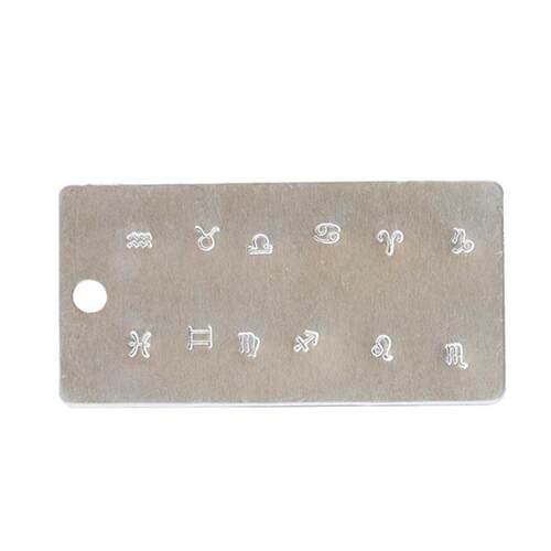 12件套3mm星座系列钢印图案钢印码字母钢字模钢字冲冲子