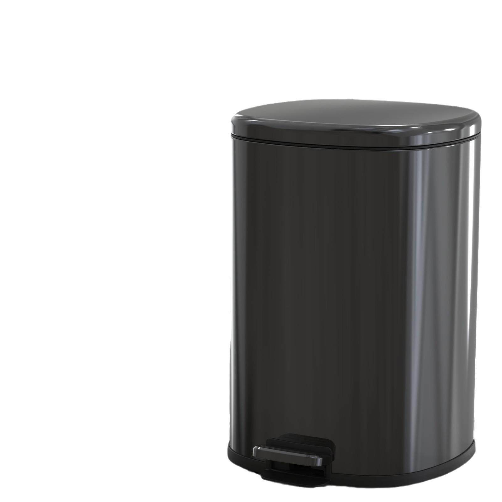 25L免弯腰抖音爆款不锈钢厨房垃圾桶客厅带盖子脚踏商用大容