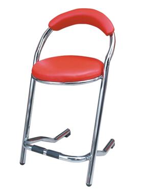 电玩城红色圆弧背游戏机椅游戏机脚踏凳金属酒吧吧台椅休闲椅