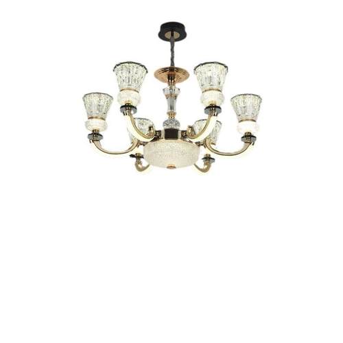 2024年新款水晶吊灯客厅轻奢主灯欧式奢华大气灯臂发光大灯