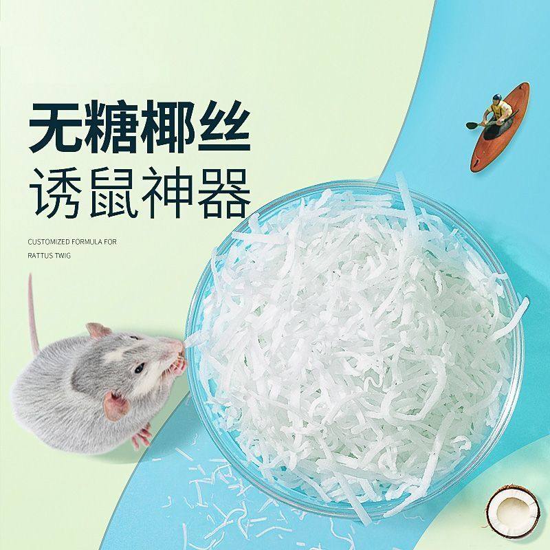 仓鼠零食无糖椰丝金丝熊花枝鼠刺猬蜜袋鼯主粮伴侣天然椰子片用品