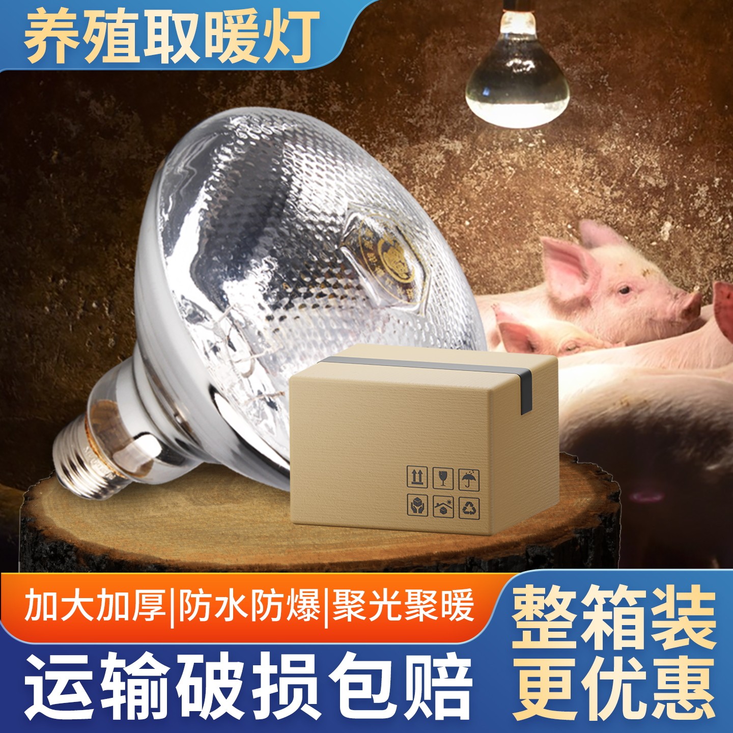 猪博士保温灯养殖场专用整箱优惠