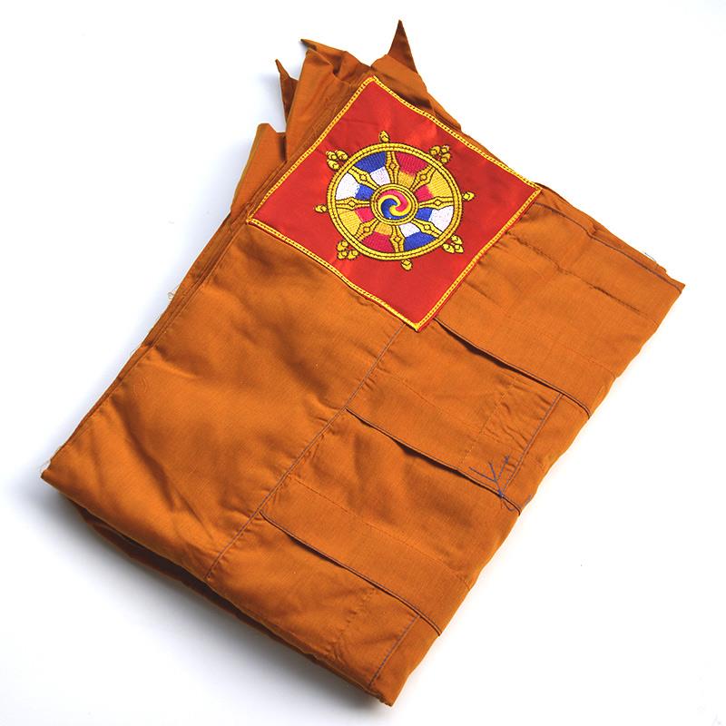 新款喇嘛僧服祖衣七衣土布袈裟披单披肩比丘服饰比丘僧法衣法会用