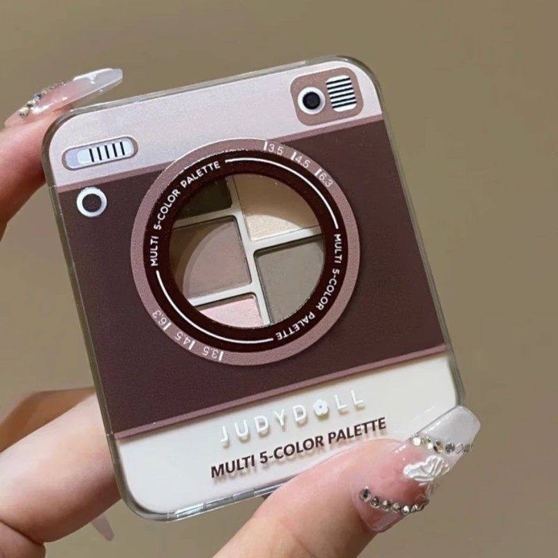 juduo橘朵拍立得五色眼影盘眉粉修容高光卧蚕一体大地色哑光眼影,彩妆/香水/美妆工具,眼影,淘宝优惠券,粉丝福利购,淘宝优惠卷