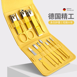 德系指甲刀套装家用指甲剪刀高端原装指甲钳挖掏耳勺正品修脚刀具