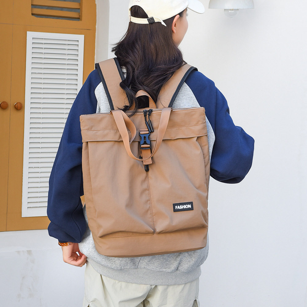 两用双肩包男女大容量单肩托特包手提拎包小众轻便防泼水旅行背包