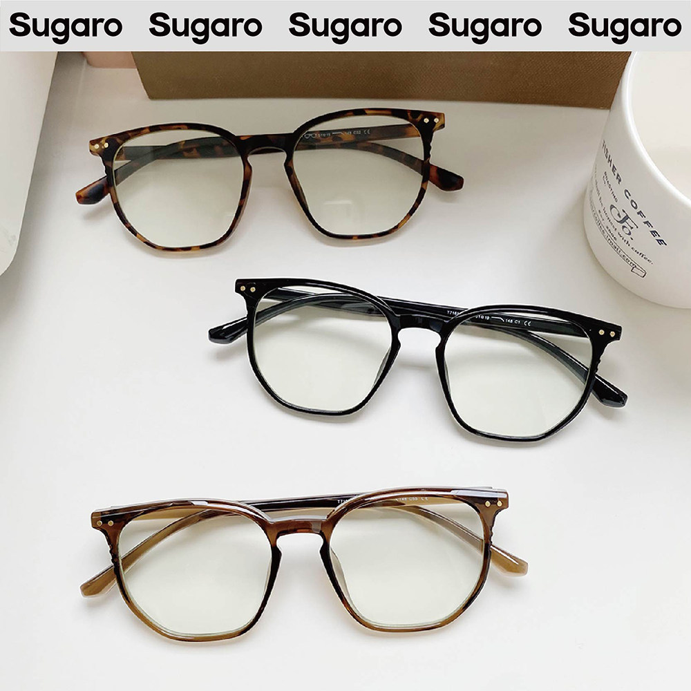 51mm韩版玳瑁色大方框眼镜男女可配近视防蓝光圆脸显瘦素颜平光镜