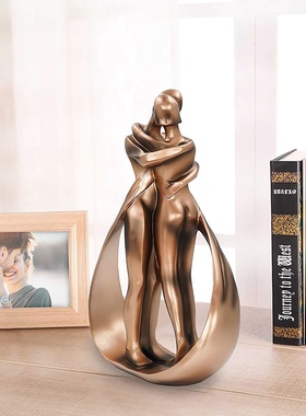 跨境新品DreamsEden Affectionate情侣拥抱亲吻树脂家居桌面摆件