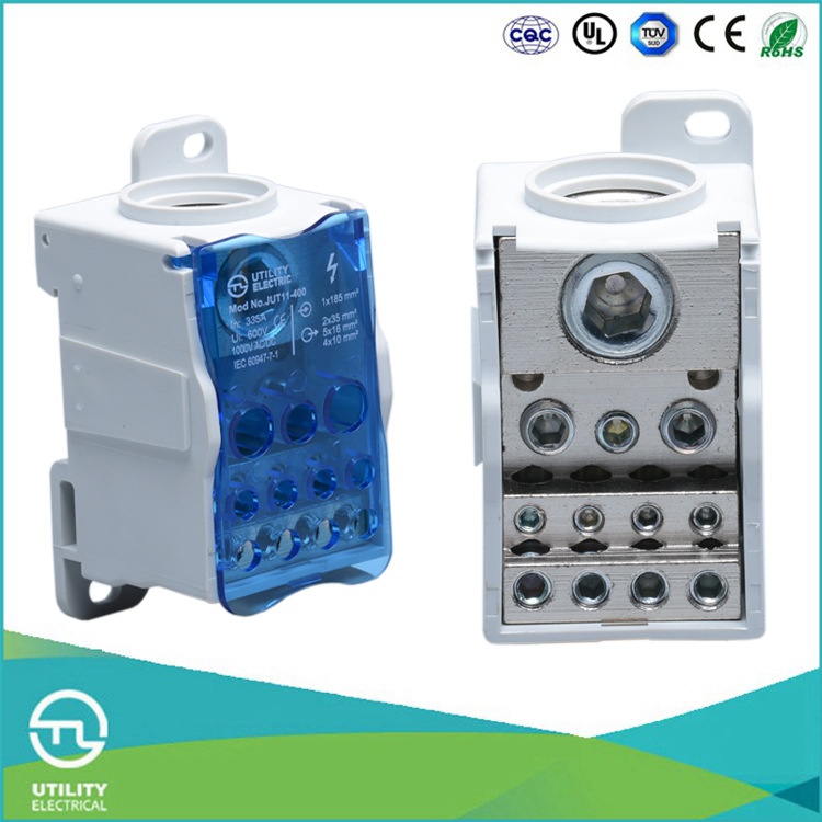 尤提乐JUT11-400一进11出接线盒多电缆盒 400平方大电流接线端子