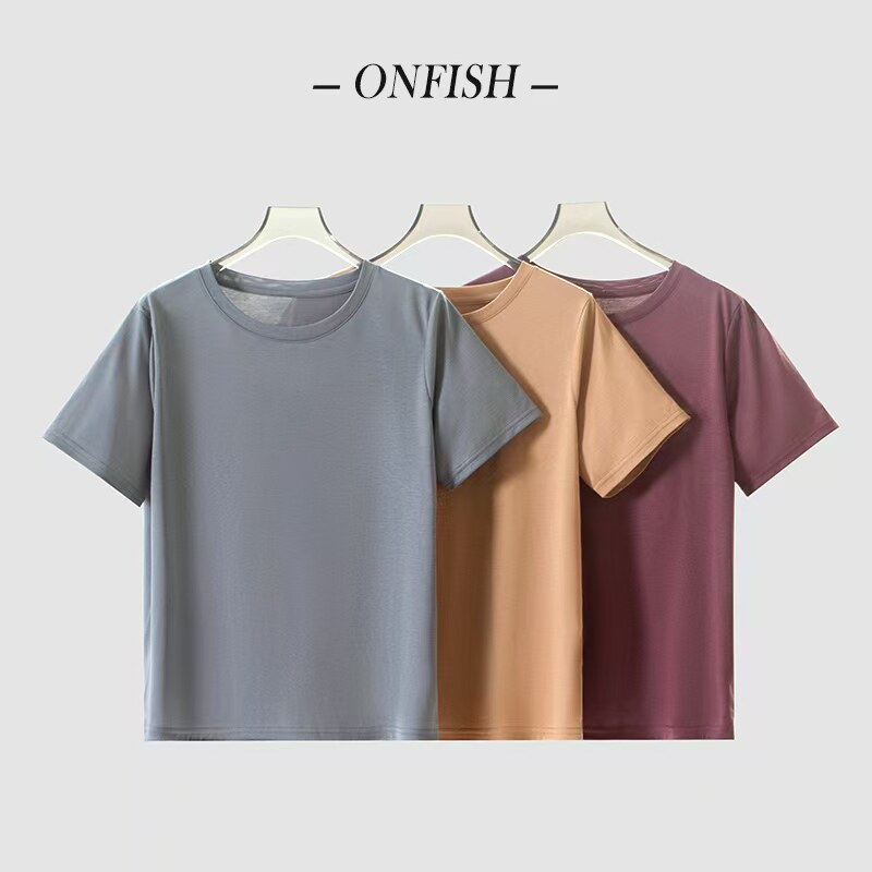 2025春夏新款韩版百搭显瘦气质慵懒感短袖T恤日单FS001