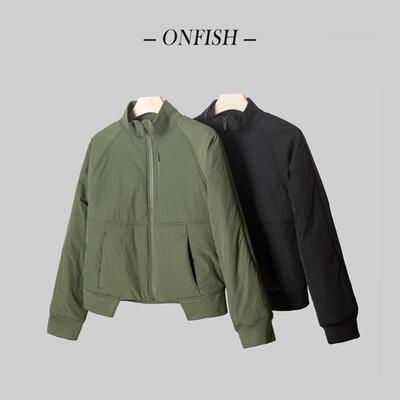 率性出门LISADENG棉服外套立领