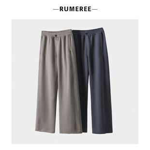 lulu定制竖条裤 时尚 F1133 通勤外贸单女装 潮流 休闲裤 2024春新款