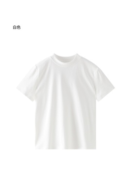 2026春夏新款女款圆领短袖T恤纯色百搭磨毛款9H222