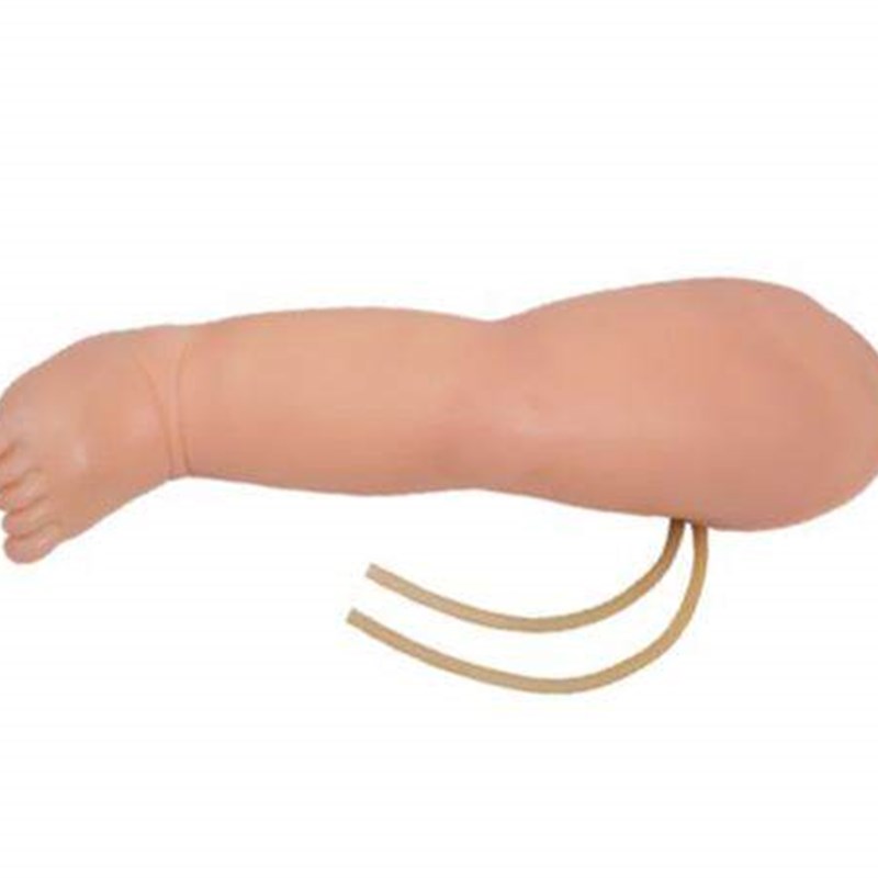 高级婴儿腿部j静脉穿刺模型静脉注射训练腿模具