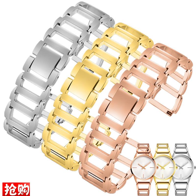 纪爵仕适配CK手表hK3G231/6 K2G231/6 K2Y2Y1/6女士钢带精钢手表