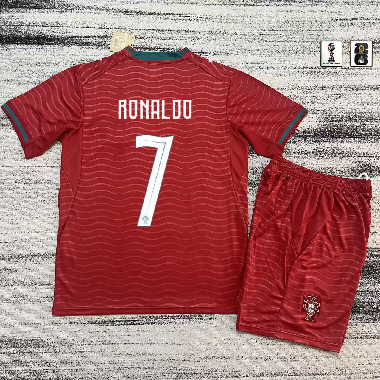 2026 Portugal RONALDO Football Soccer Jersey Men Kids kit