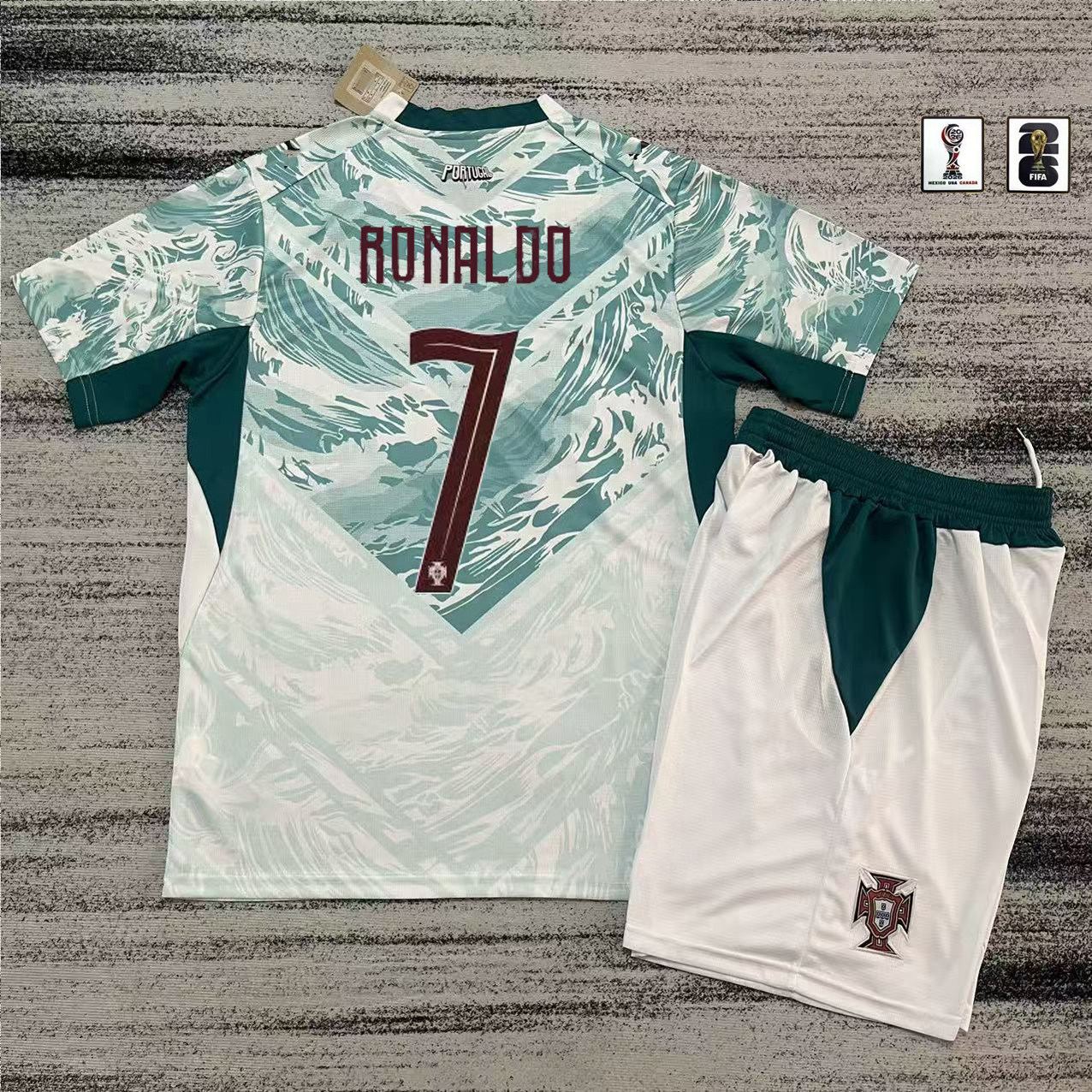 2026 Portugal jersey kids kit ronaldo jersey football shirt - 实物图
