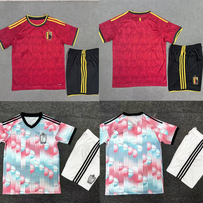Belgium 2026 World Cup home away soccer Jersey Kids