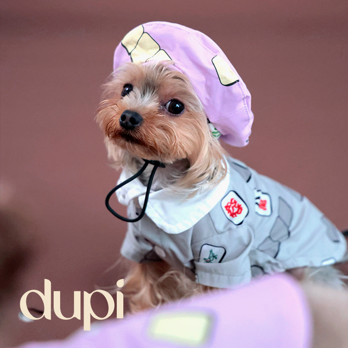 dupi原创麻将印花百搭贝雷帽