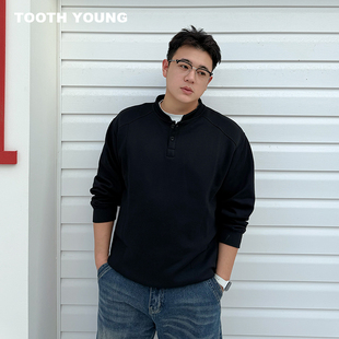 男宽松套头保暖休闲大码 360g纯色冬季 卫衣 锁温卫衣 郑一爱穿搭