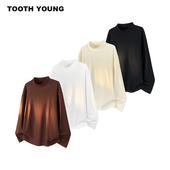 长袖 郑一爱穿搭 T恤 280g冬季 柔软打底男装 行走 暖炉