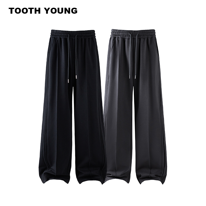 郑一爱穿搭【超模裤】显高显瘦宽松秋季男直筒休闲大码休闲卫裤