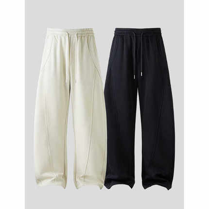 郑一爱穿搭 【弯刀裤2.0】秋冬高腰显瘦宽松抽绳百搭大码休闲裤