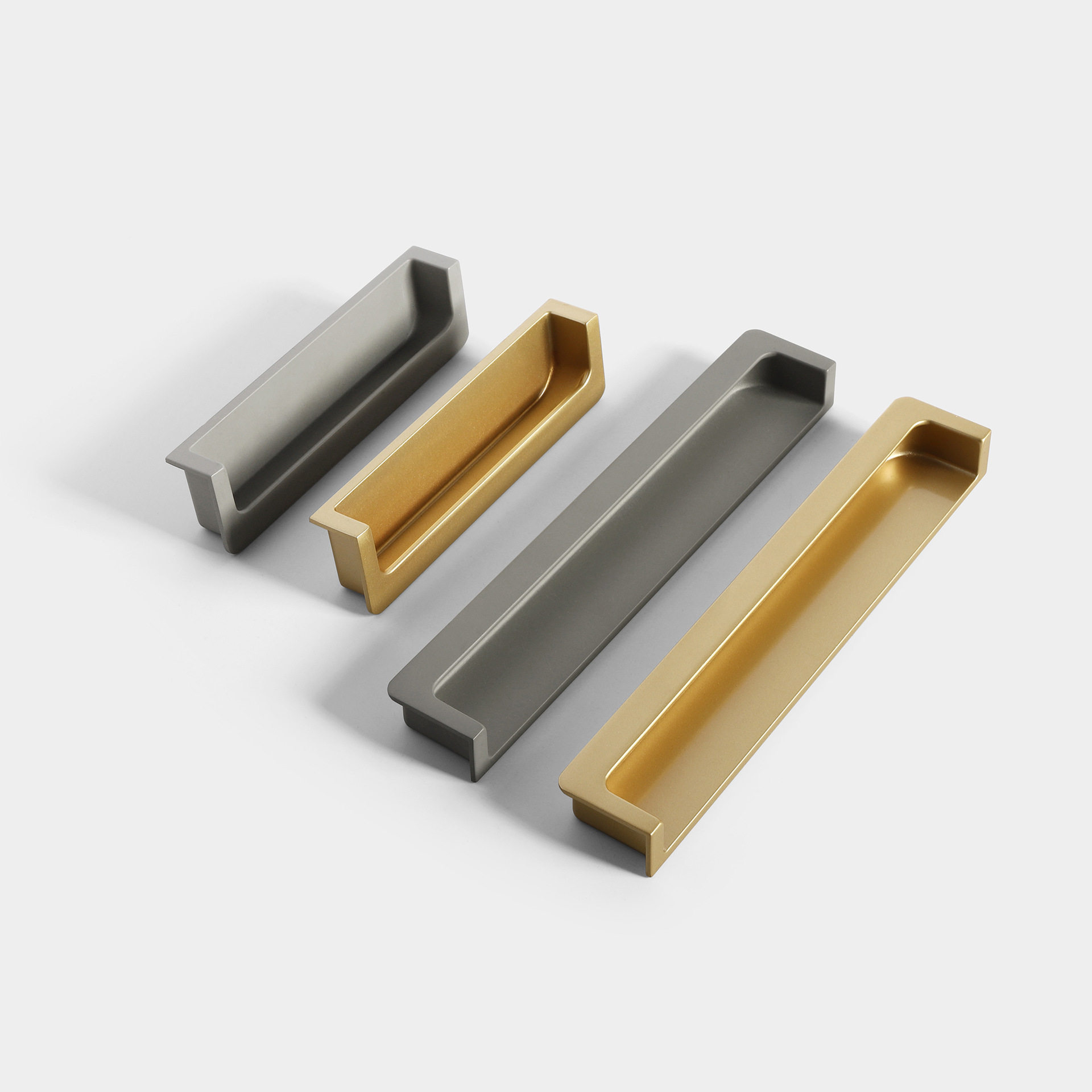 现代移门暗装拉手内嵌拉手移门开槽嵌入式扣手隐形柜门家具五金