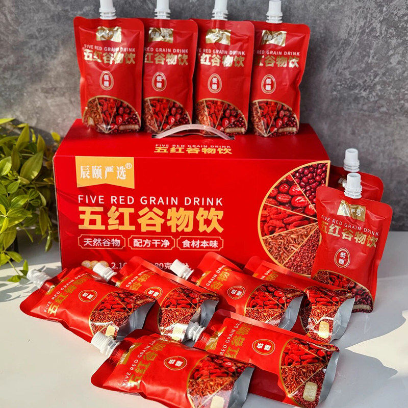 辰颐物语五红谷物饮料低脂低糖口感醇香代餐休闲