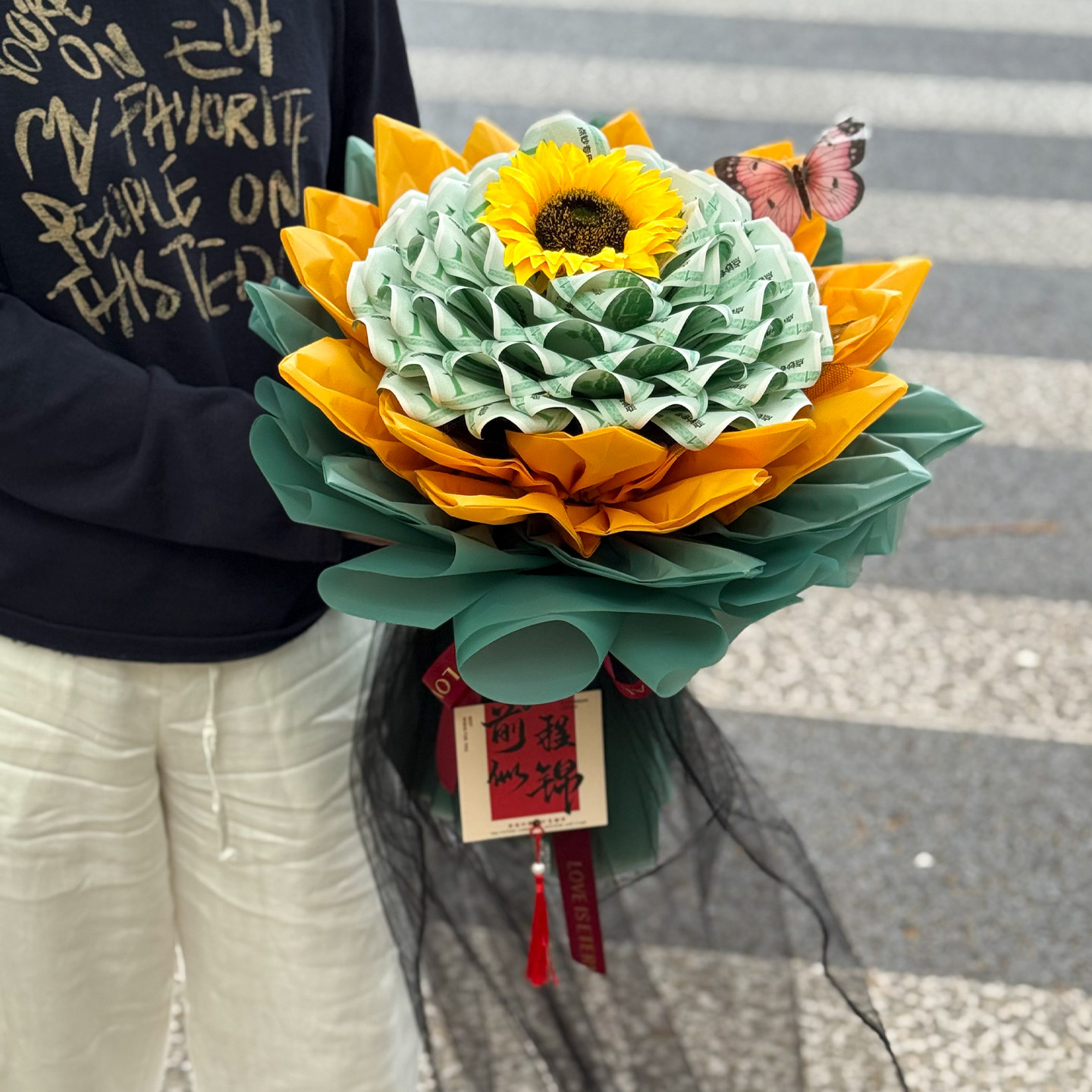 DIY手工材料包花束创意土豪花花送考生孩子毕业礼物祝福金榜题名
