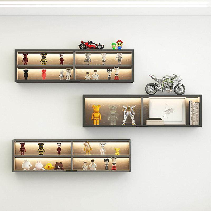 玻璃吊柜墙壁储物收纳柜挂墙式厨房餐厅置物架墙上手办摆件展示柜