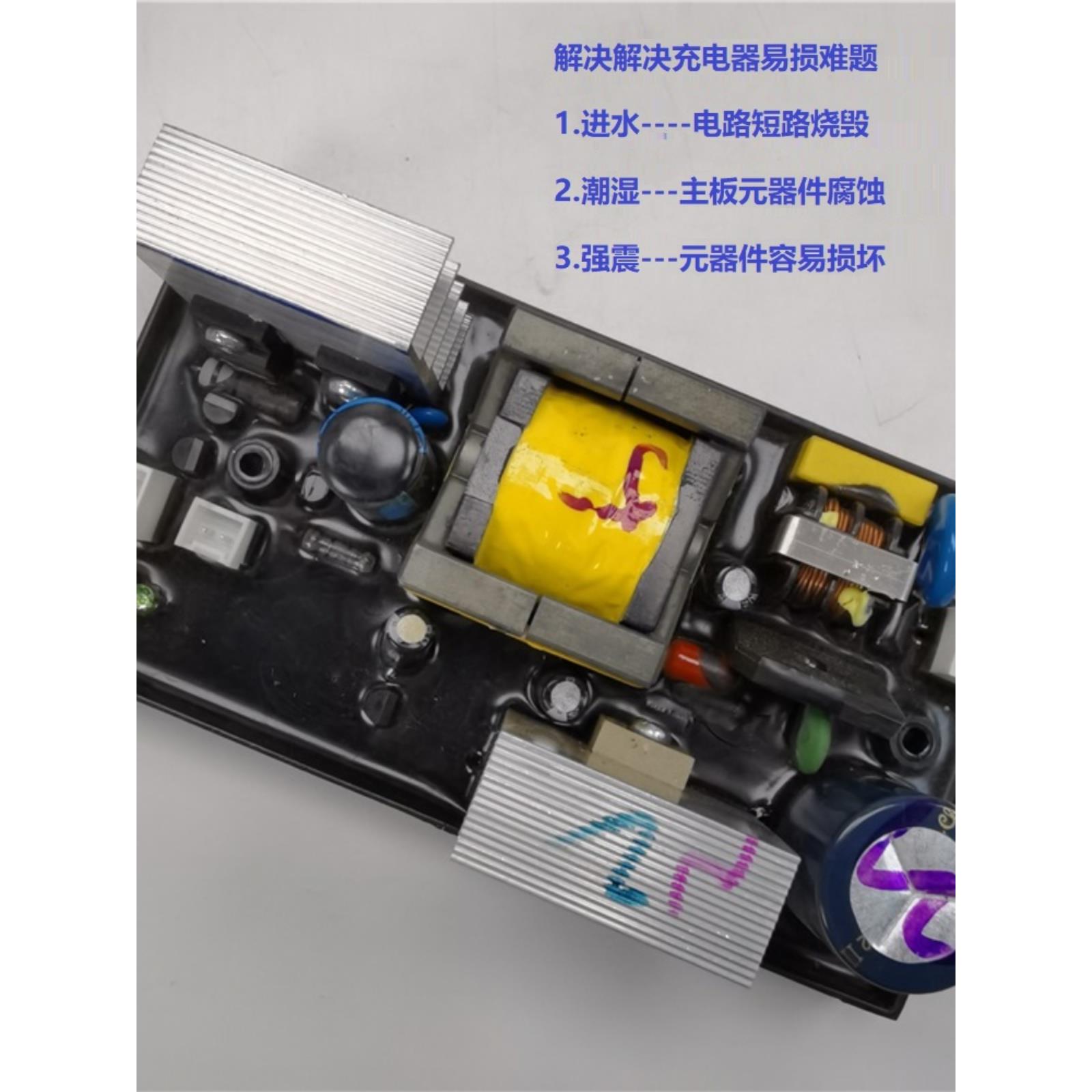 泰尾电动汽车充电器48V-12Ah小公插头原装正品铅酸电池20Ah60