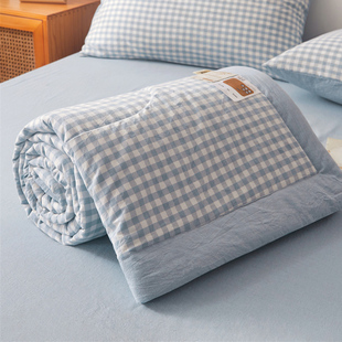 新疆棉花被夏被学生宿舍单人水洗棉夏凉被空调被秋季 被子 薄款