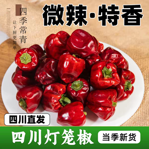 四川灯笼椒干辣椒微辣特香500g红辣椒海椒香料调料大全火锅辣椒粉
