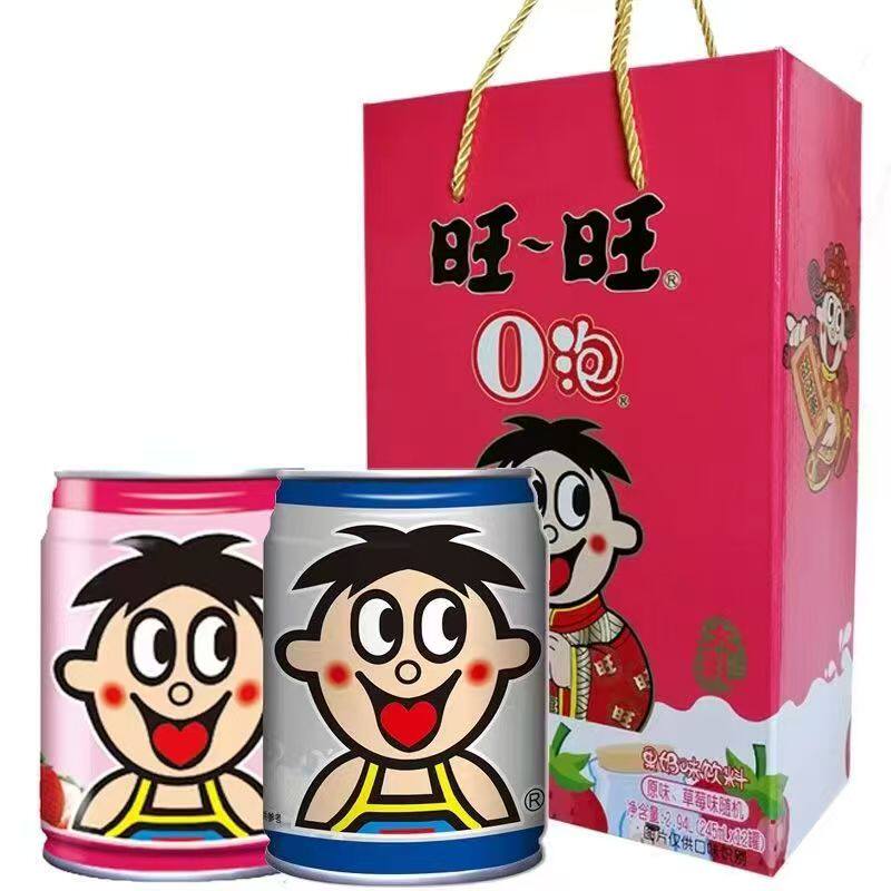 旺旺o泡果奶245ml原味草莓味混搭