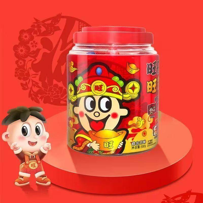 旺旺旺仔牛奶糖桶装500g喜糖软糖