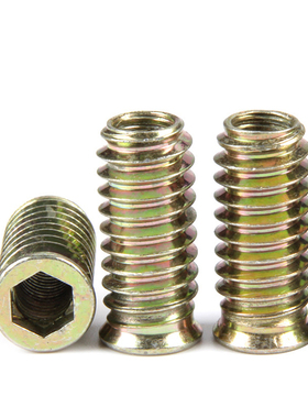 M6M8M10内外牙螺母碳钢彩锌沉头梯形螺丝帽*9x10x12x13x15x17*30