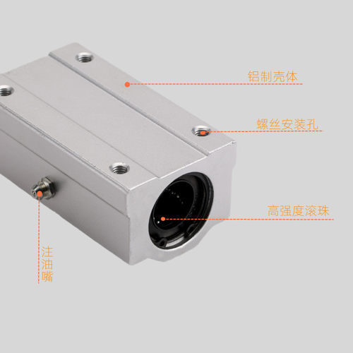 直线scs滑块 6 8 10 12 16 20 25 30 40 UU 加长滚珠箱式直线轴承