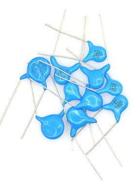 蓝色安规Y电容 400V102M 1NF X1Y1 1000PF 脚距8MM 全新电容器