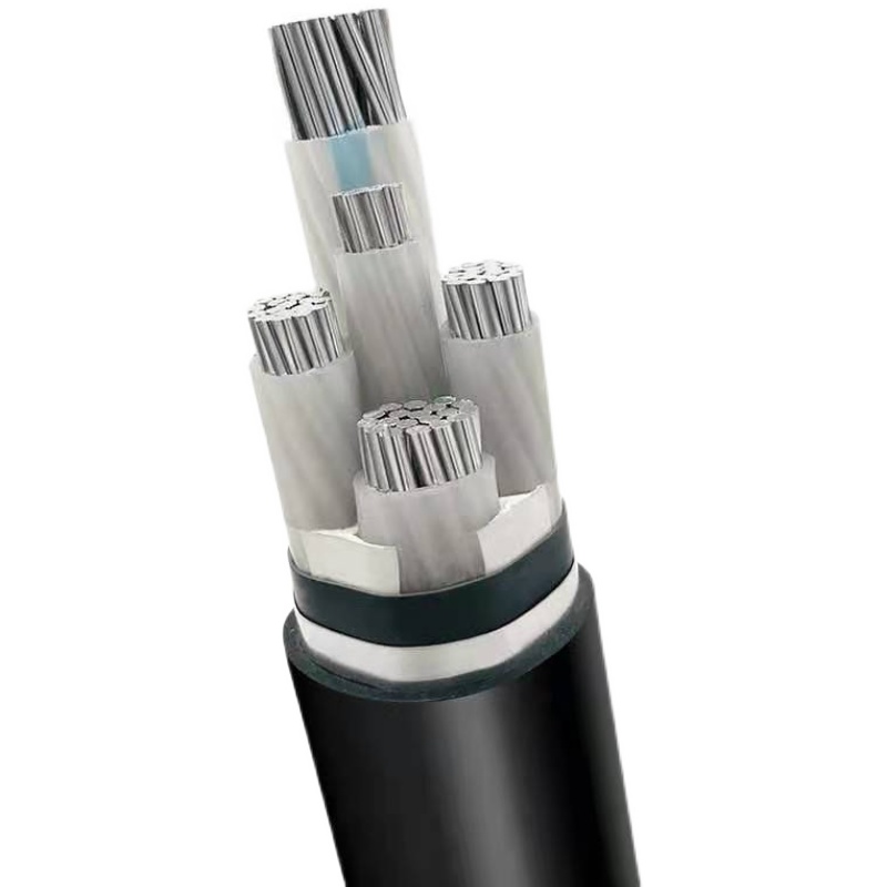 江南纯铝国标50 70铝芯s电缆95 120平方三相电缆四芯高压电线电缆