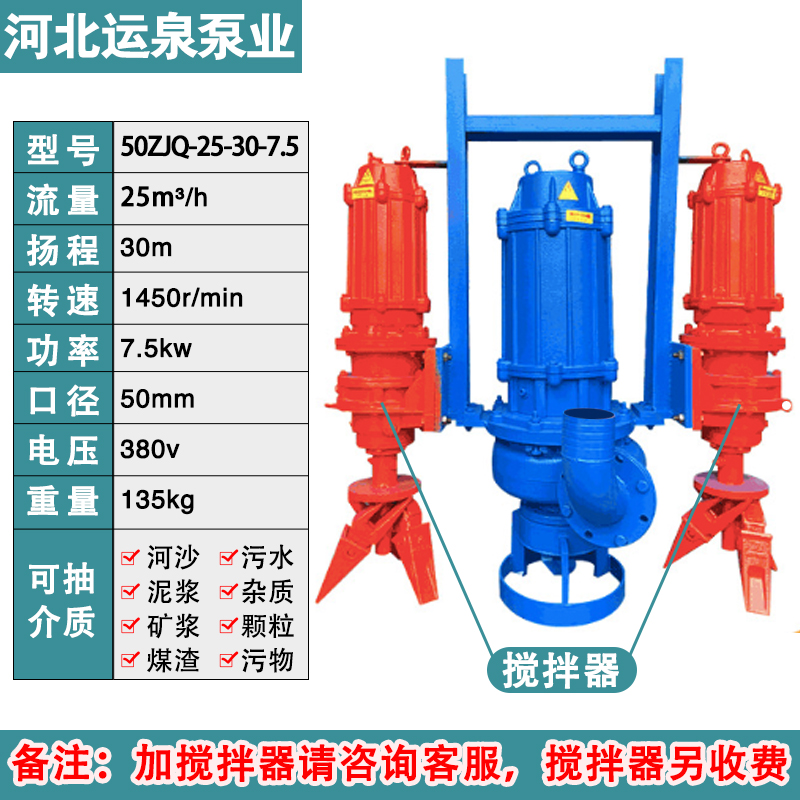 zjq抽沙泵立式卧式电动潜水渣浆泵河底池塘淤泥T清淤泵带自吸砂泵
