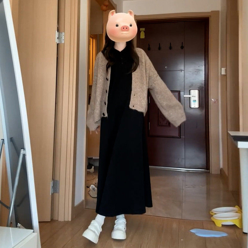 高级感穿搭一整套装针织