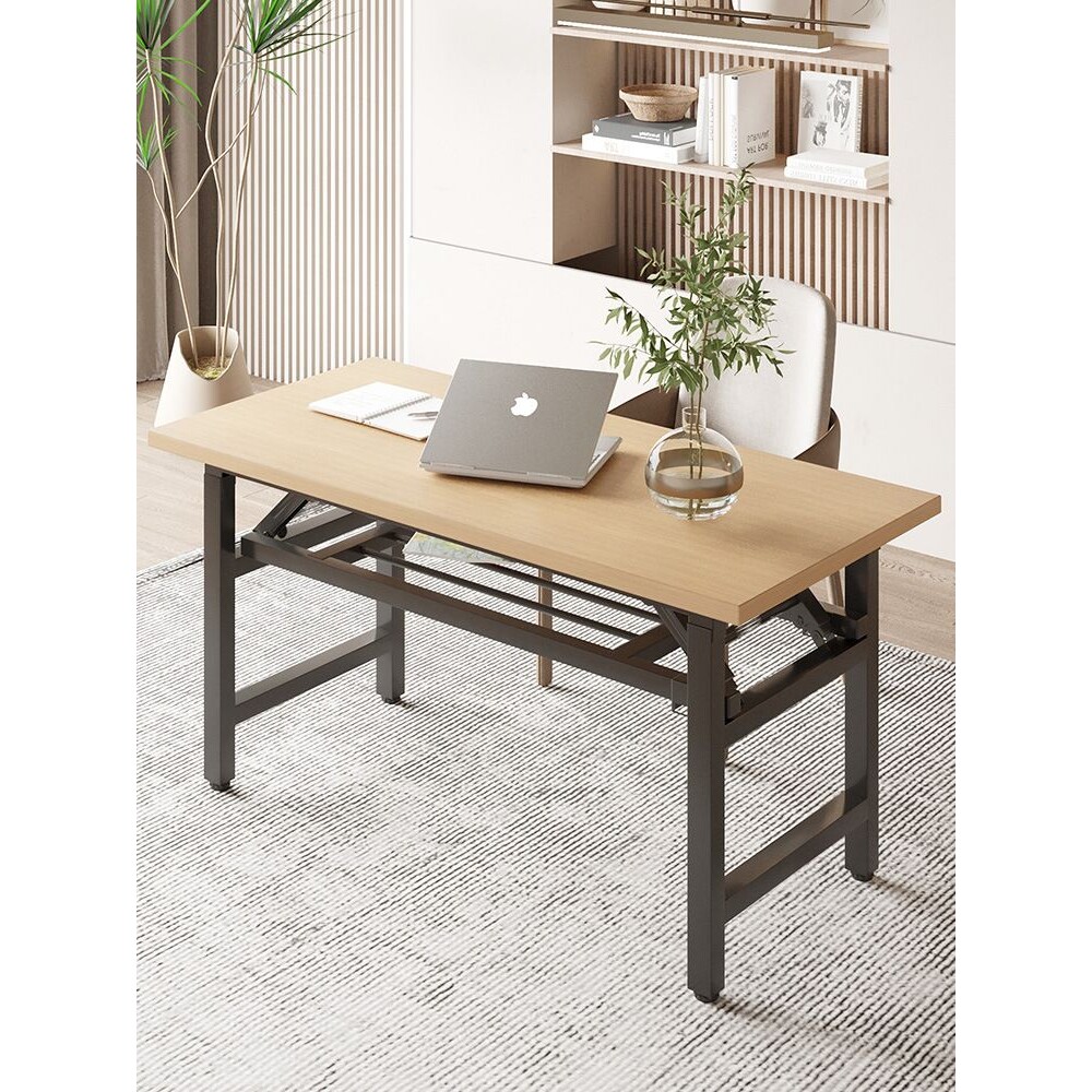 可折叠电脑桌台式书桌简约现代家用办公桌卧室简易学习桌写字桌子