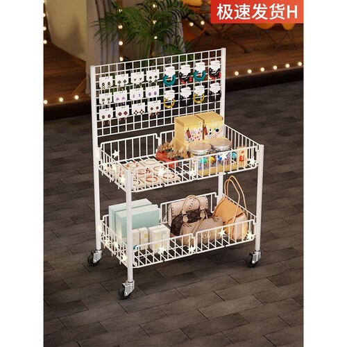 花车多功能展示夜市促销首饰包摆摊车展示架可移动包车出摊手推车
