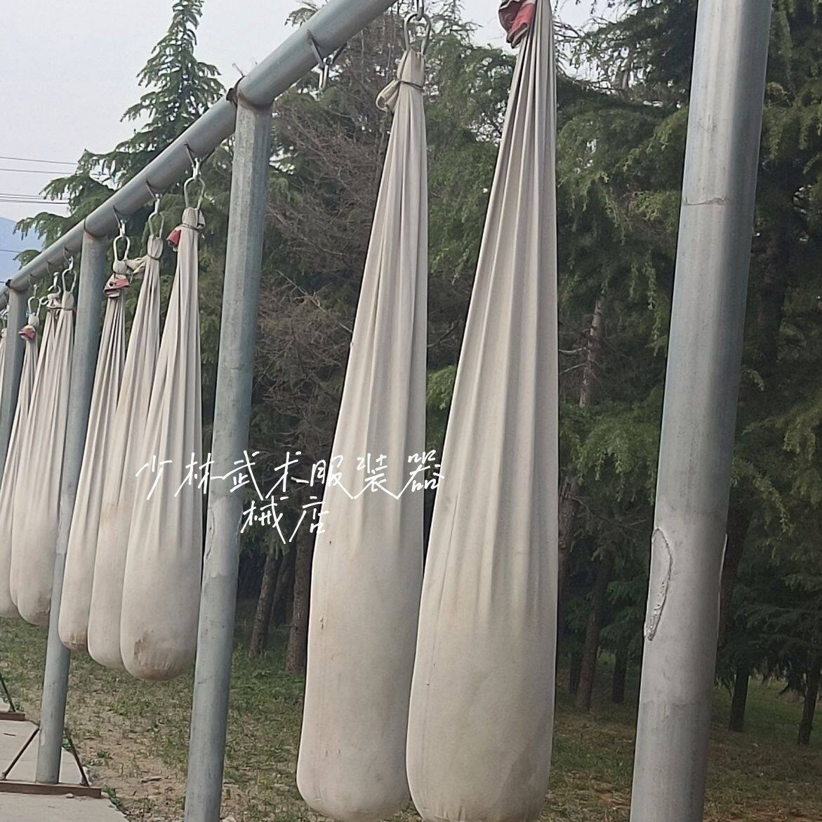 帆布沙袋散打拳击白色沙包搏击武术用品吊式专用