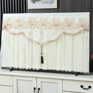 电视机防尘罩套挂在墙上 布罩65寸75寸85电视剧套 帘子2025新款