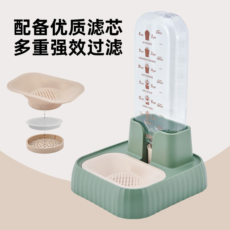 猫咪饮水循环猫咪泰迪食具碗活水宠物饮水机自动饮水器过滤大容量