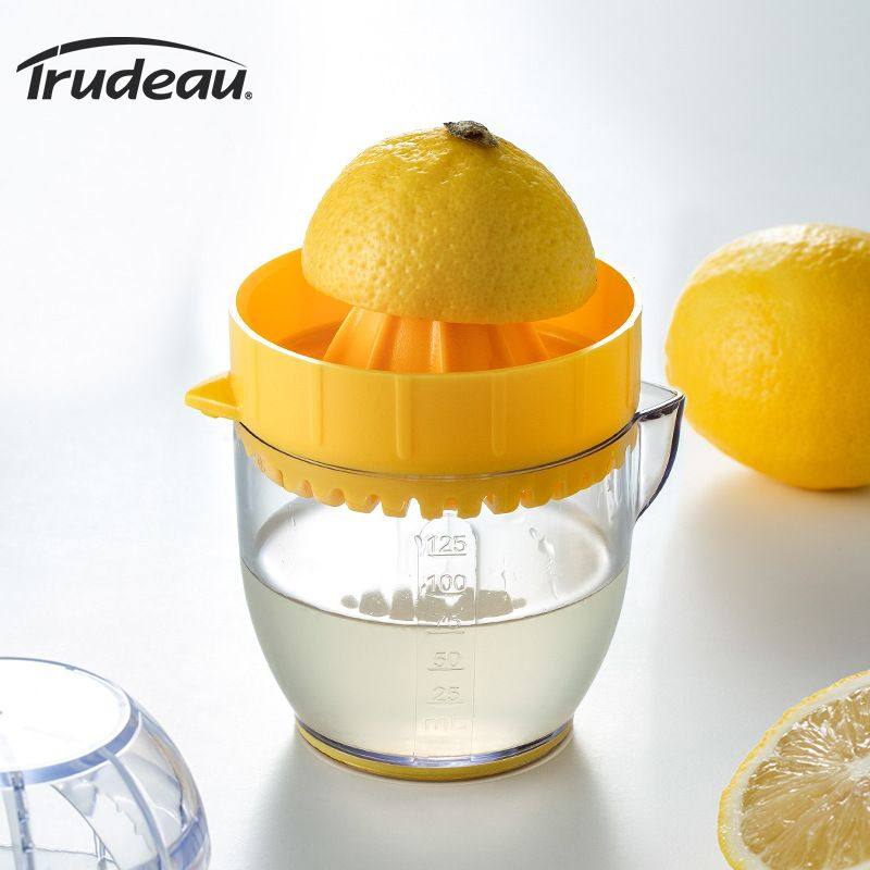 加拿大Trudeau手动柠檬榨汁器榨橙子果汁杯子旋转榨汁萃取挤凌之