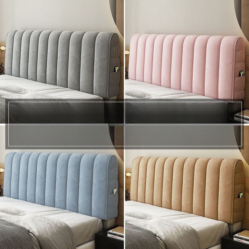 加厚全包床头套罩软包夹棉靠背新款床头罩现代简约床头美之程